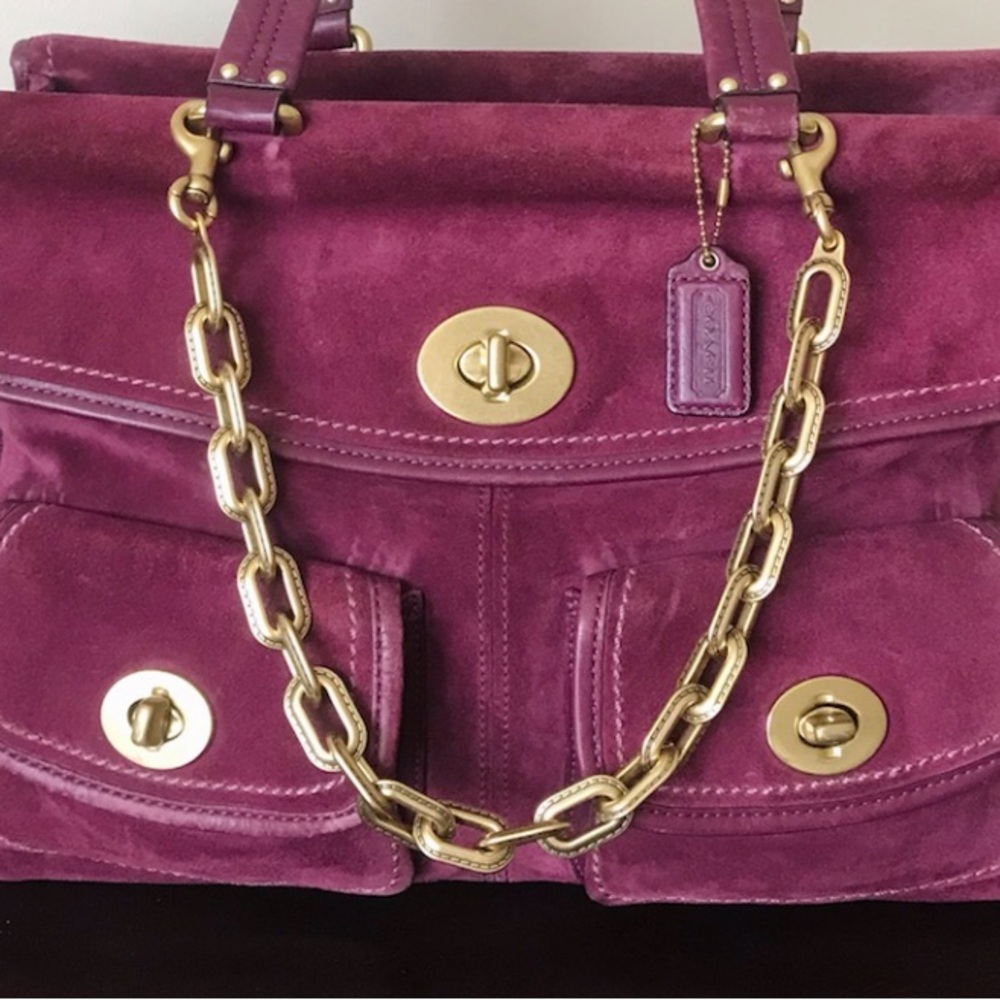 Coach Gold Chunky Chain Link Strap